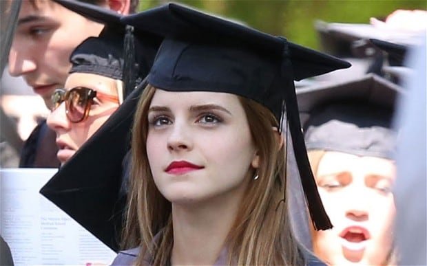 Emma Watson se formou em literatura